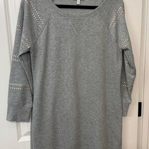 Vintage Victoria's Secret Embellished Long Sleeve Sweatshirt Dress
